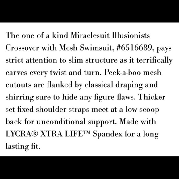 MIRACLESUIT Crossover with Mesh One Piece Swimsuit - Picture 9 of 9